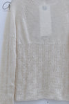 SWAYING 24 Autumn and Winter Wool Linen Blended POLO Shirt SW-SW24AW1T45-BAI White